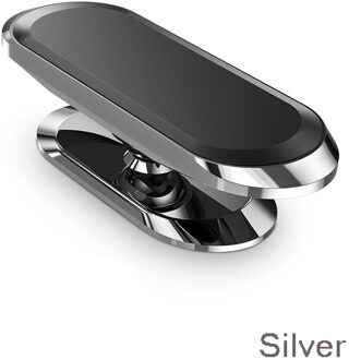 360 ° Universele Auto Telefoon Houders Magnetische Telefoon Stand Smartphone Auto Mounts Zinklegering Smartphone Suport sliver