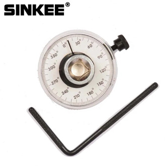 360 Degree 1/2" Drive Adjustable Torque Angle Gauge Meter Angle Rotation Measurer Tool Wrench Auto Repair Check Meter SK1049