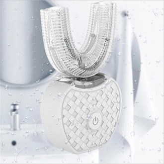 360 Degree Automatic Sonic Electric Toothbrush Ultrasonic Tooth Brush USB Rechargeable 4 Mode Teeth Cleaning 60ML Toothpaste