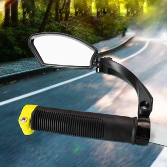 360 Degree Rotating Bicycle Mirror Handlebar Rearview Round Shape Mountain Road Bike Outdoor Cycling Safety Foldable Bike Mirror