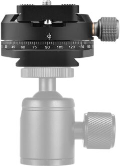 360 Dregree Draaibare Aluminium Panoramische Statiefkop Klem Met Quick Release Plaat 1/4 Inch Tot 3/8 Inch Adapter Schroef