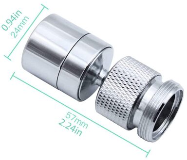 360 Gegree Swivel Tap Water Saving Kraan Messing Verstelbare 2 Modi Keuken Badkamer Kraan Waskolf Filter Met Nozzle Adapter