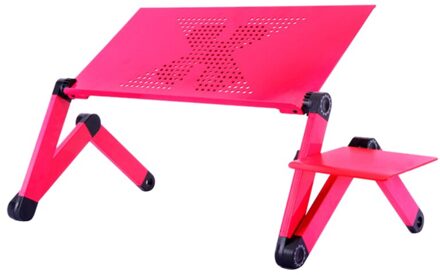 360 Graden Aluminium Passen Hoogte Laptop Notebook Bureau Tafel + Cooling Fan + Muismat Ergonomische Draagbare TV Bed Laptop bureau