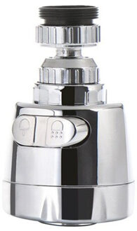360 Graden Draaibare Badkamer Keuken Accessoires Water Saver 3 Modi Water Tap Filter Kraan Extender Extenders Booster Bruin