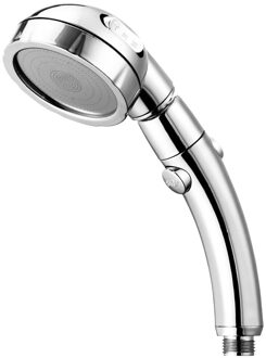 360 Graden Draaibare Douchekop Verstelbare Waterbesparende Douchekop 3 Modus Douche Water Druk Douchekop Met Stop Knop sliver