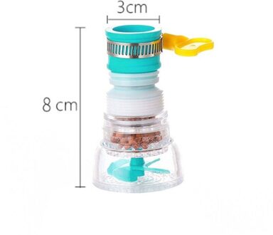 360 Graden Draaibare Kraan Rekbaar Roze Blauw Splash-Proof Douche Huishouden Keuken Waterbesparende Filter Waskolf Blue1