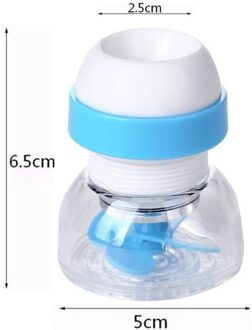 360 Graden Draaibare Kraan Rekbaar Roze Blauw Splash-Proof Douche Huishouden Keuken Waterbesparende Filter Waskolf Blue2
