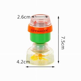 360 Graden Draaibare Kraan Rekbaar Roze Blauw Splash-Proof Douche Huishouden Keuken Waterbesparende Filter Waskolf geel en groen