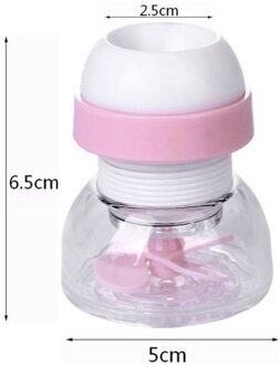 360 Graden Draaibare Kraan Rekbaar Roze Blauw Splash-Proof Douche Huishouden Keuken Waterbesparende Filter Waskolf Pink2