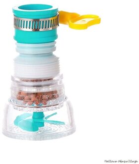 360 Graden Draaibare Waterbesparende Kraan Tap Diffuser Kraan Nozzle Extenders Filter Water Kraan Waskolf Spatwaterdicht Filter blauw 1
