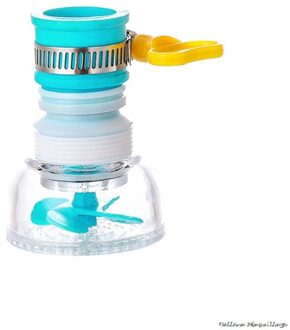 360 Graden Draaibare Waterbesparende Kraan Tap Diffuser Kraan Nozzle Extenders Filter Water Kraan Waskolf Spatwaterdicht Filter blauw 2