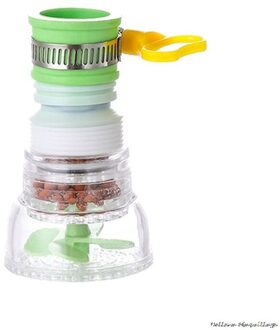 360 Graden Draaibare Waterbesparende Kraan Tap Diffuser Kraan Nozzle Extenders Filter Water Kraan Waskolf Spatwaterdicht Filter groen 1