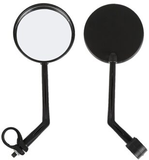 360 Graden Draaien Black Verstelbare Motorcycle Bike 3 "Ronde 7/8" Handle Bar End Achteruitkijkspiegel Zijspiegels Motorfiets Accessoires