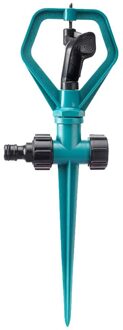 360 Graden Gazon Sprinkler Pulserende Water Sprinkler Met Stake Automatische Roterende Irrigatie Sprinkler Nozzle Voor Tuin Yard single Arms