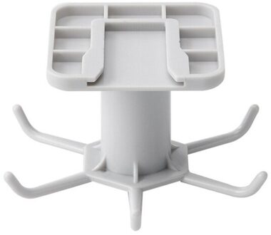 360 Graden Gedraaid Keuken Haken Zelfklevende 6 Haken Home Muur Deur Haak Handtas Kleding Ties Tas Hanger Opknoping Rack grijs
