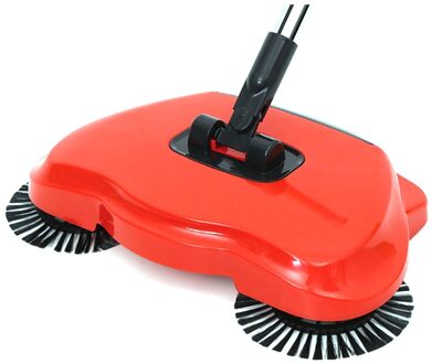 360 Graden Manual Rotary Vegen Mop Multifunctionele Mechanische Veegmachine Hand Push Schoonmaken Bezem Stofafscheider licht grijs