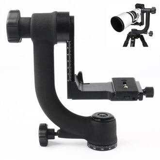 360 Graden Panoramisch Gimbal Statiefkop Met Arca-Swiss Standaard 1/4 ''Quick Release Plaat Bubble Level Voor Digitale slr Camera