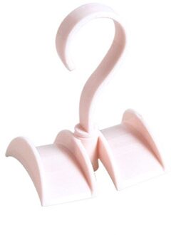 360-Graden Rotatie Closet Organizer Staaf Hanger Handtas Opslag Purse Opknoping Rack Houder Haak Tas Thuis Kleding Hanger Roze