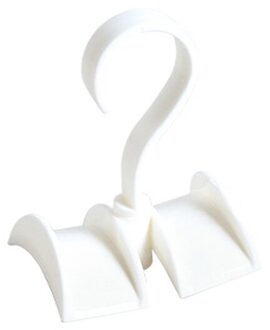 360-Graden Rotatie Closet Organizer Staaf Hanger Handtas Opslag Purse Opknoping Rack Houder Haak Tas Thuis Kleding Hanger wit