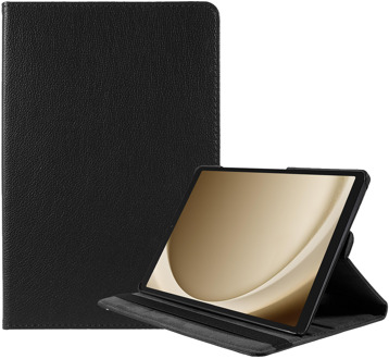 360 Graden Roterende Hoes geschikt voor Samsung Galaxy Tab A9 - Zwart
