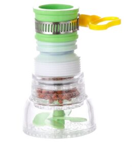 360 Graden Roterende Keuken Filter Sproeiers Tap Nozzle Booster Water Tuiten Waterbesparende Douchekop Keukenkraan Accessoires groen filter stone