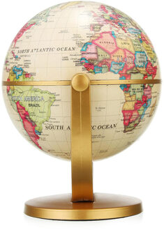 360 Graden Roterende Wereldbol Aarde Antieke Home Office Desktop Decor Geografie Educatief Schoolbenodigdheden Kinderen Leren