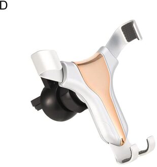 360 Graden Roterende Zinklegering Mobiele Telefoon Gps Houder Auto Telescopische Air Vent Mount Stand Driehoekige Stabiele Metalen Beugel