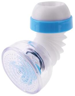 360 Graden Swivel Keukenkraan Tubs Badkamer Water Saver Tool Hand Wassen Kraan Extender Roterende Kraan Beluchter Blauw