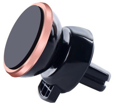 360 Graden Universele Magnetische Houder Rotatie Auto Gps Magneet Mount Telefoon Houder Voor Iphone Xs Smart Telefoon Voor Tablet roos goud