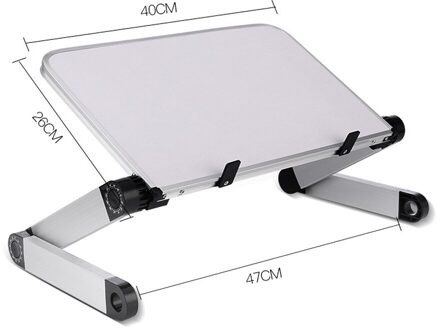 360 Graden Verstelbare Computer Tafel Verstelbare Ergonomische Laptop Stand Laptop Bureau Voor Bed Woonkamer Boek Stand Laptop Stand B wit