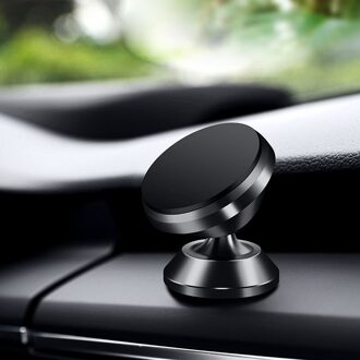 360 Magnetische Auto Telefoon Houder Beugel In Auto Voor Iphone 12 11 Xr X Pro Xiaomi Draagbare Houder Gps Beugel rekken Telefoon Staat zwart