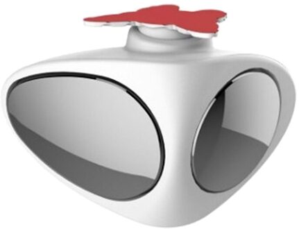 360 Rotatie Verstelbare Convex Achteruitkijkspiegel View Car Dodehoekspiegel Breedhoekspiegel Auto Bijgestaan Spiegel wit