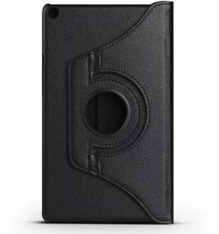 360 Rotating Pu Leather Case Cover Voor Huawei Mediapad T3 8.0 KOB-L09 KOB-W09 Tablet Case Voor Huawei T3 8 Honor spelen Pad 2 8.0" zwart