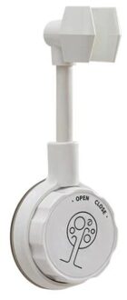 360 Roterende Douche Houder Douche Badkamer Accessoires Universele Verstelbare Douchekop Ondersteuning Houder Stand wit