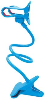 360 Roterende Flexibele Lange Armen Mobile Phone Holder Desktop Bed Lui Beugel Telefoon Stand Voor iPhone Samsung Tablet Blauw