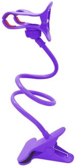 360 Roterende Flexibele Lange Armen Mobile Phone Holder Desktop Bed Lui Beugel Telefoon Stand Voor iPhone Samsung Tablet pruim