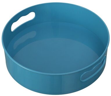 360 Roterende Lade Keuken Opslag Containers Voor Kruidkruik Snack Voedsel Lade Badkamer Opbergdoos Non Slip Cosmetica Organisator blauw