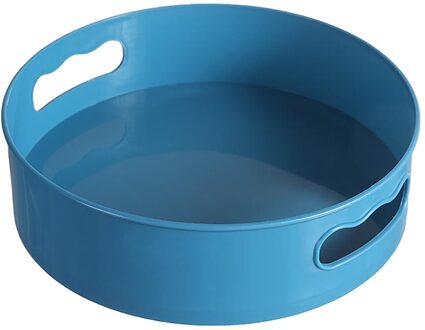360 Roterende Lade Keuken Opslag Containers Voor Kruidkruik Snack Voedsel Lade Badkamer Opbergdoos Non Slip Cosmetica Organisator blauw