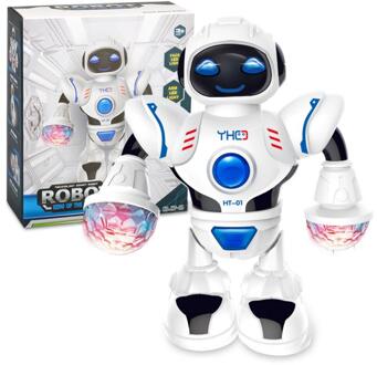 360 Ruimte Roterende Smart Dans Astronaut Robot Muziek Led Licht Elektronische Wandelen Funny Speelgoed Voor Kids Kinderen