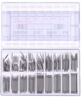 360 stks 8 tot 25mm Watch Band Spring Bars Strap Horloge Armband Link Pins Staal Horlogemaker Klok Repareren Tool horlogemaker Gereedschap