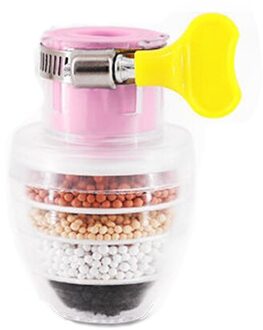 360 Verstelbare Flexibele Keukenkraan Kraan Extender Splash-Proof Water Filter Outlet Hoofd Water Saving Sproeier Filter Diffuser 7-roze