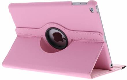 360° Draaibare Bookcase Ipad (2017) / (2018) Tablethoes - Roze