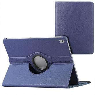 360° Draaibare Bookcase Ipad Air 10.5 / Pro 10.5 Tablethoes - Donkerblauw