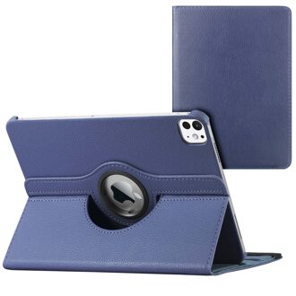 360° Draaibare Bookcase Ipad Air (2020) / Pro 11 (2018 / 2020) Tablethoes - Donkerblauw