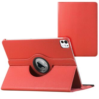 360° Draaibare Bookcase Ipad Air (2020) / Pro 11 (2018 / 2020) Tablethoes - Rood