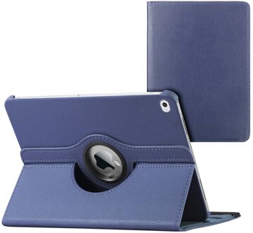360° Draaibare Bookcase Ipad Air Tablethoes - Donkerblauw