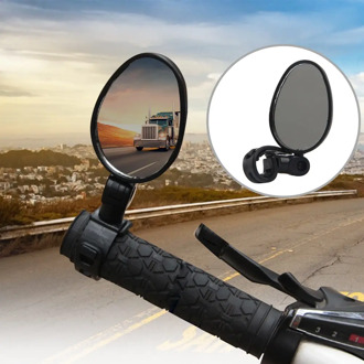 360° Rotation Bicycle Rear View Mirror Bike Cycling Wide Range Back Sight Reflector Adjustable Left Right MTB Mirrors