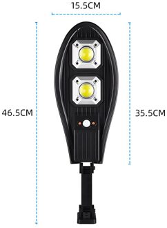 3600Mah Krachtige Verbeterde Led Solar Light Outdoor 90 Led Waterdichte Verlichting Voor Tuin Wall Street Verstelbare Hoek Solar Lamp 60led COB