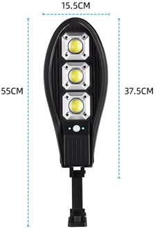 3600Mah Krachtige Verbeterde Led Solar Light Outdoor 90 Led Waterdichte Verlichting Voor Tuin Wall Street Verstelbare Hoek Solar Lamp 90led COB