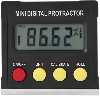 360Degree Digital Inclinometer Protractor Electronic Level Box Angle Finder Measure Bevel Box Goniometer Magnet Base Angle Gauge